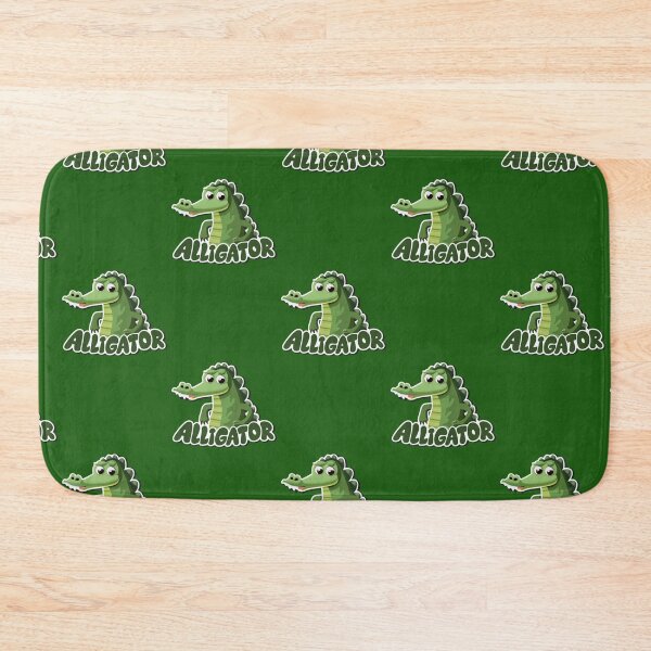 Item preview, Vector Art Cartoon Alligator Green designed and sold by FenwickDesign99.