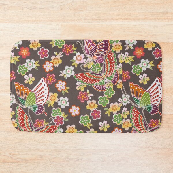 Item preview, multicolored flowers and butterflies designed and sold by obinsuma.