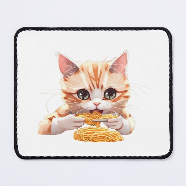 Item preview, Cat Eating Spaghetti Cat Eating Spaghetti Girl Cute Cat Eating Noodles Funny Gifts for Cat Lovers Funny gifts for Spaghetti Lovers designed and sold by MatthewViews.