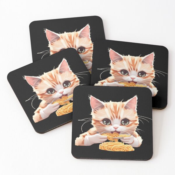Item preview, Cat Eating Spaghetti Cat Eating Spaghetti Girl Cute Cat Eating Noodles Funny Gifts for Cat Lovers Funny gifts for Spaghetti Lovers  designed and sold by MatthewViews.