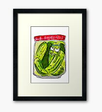 RICK PICKLED RICK Impression encadrée