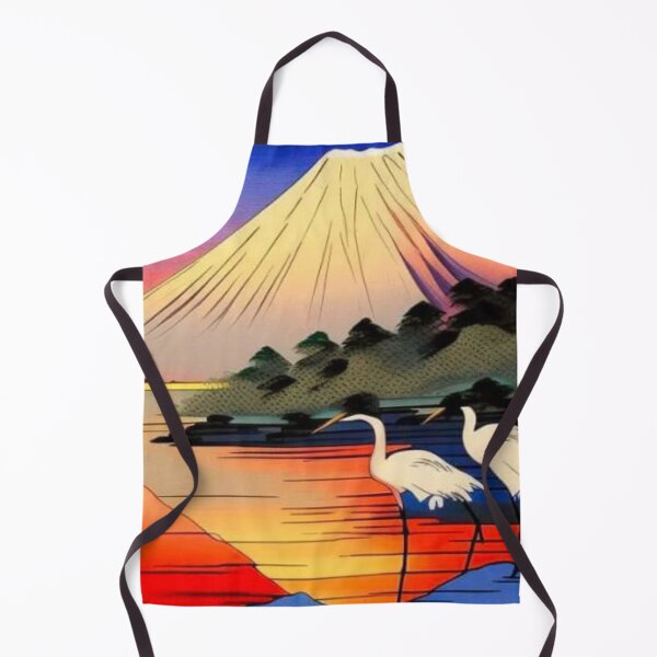 Item preview, White Cranes at Mount Fuji designed and sold by George Hutton Hunter.