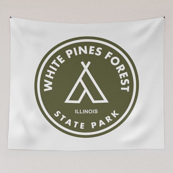 Item preview, White Pines Forest State Park Illinois Tent designed and sold by bivenart.