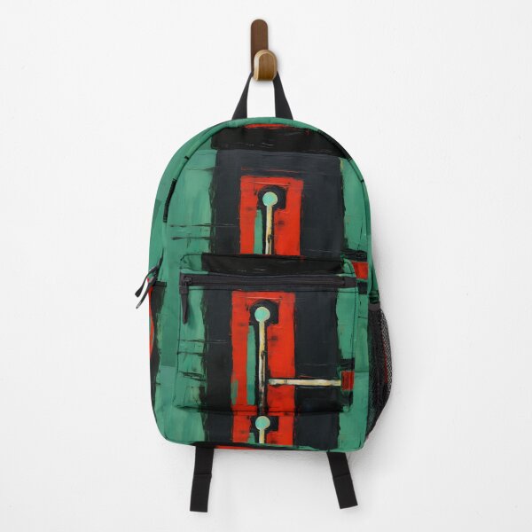 Item preview, The Key to Resolution: Chromatic Clarity - Fauvist Expression in Striking Black, Red, and Green Hues designed and sold by OlfactoART Studio.