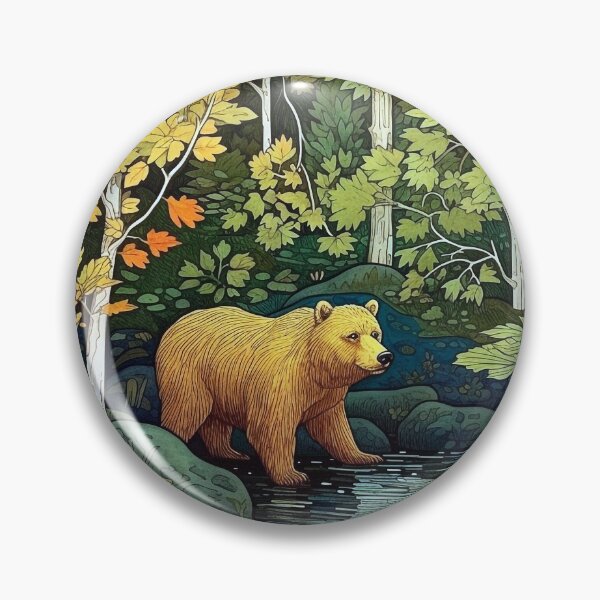 Item preview, Brown Bear In A Stream  designed and sold by SapphireKunai.