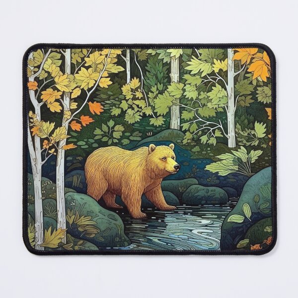 Item preview, Brown Bear In A Stream  designed and sold by SapphireKunai.