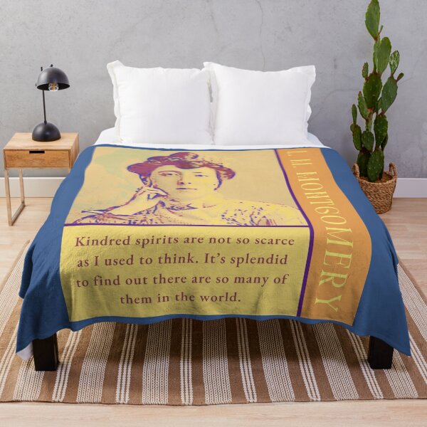 Item preview, L. M Montgomery quote: Kindred spirits are not so scarce as I used to think. It's splendid to find out there are so many of them in the world. designed and sold by artbleed.