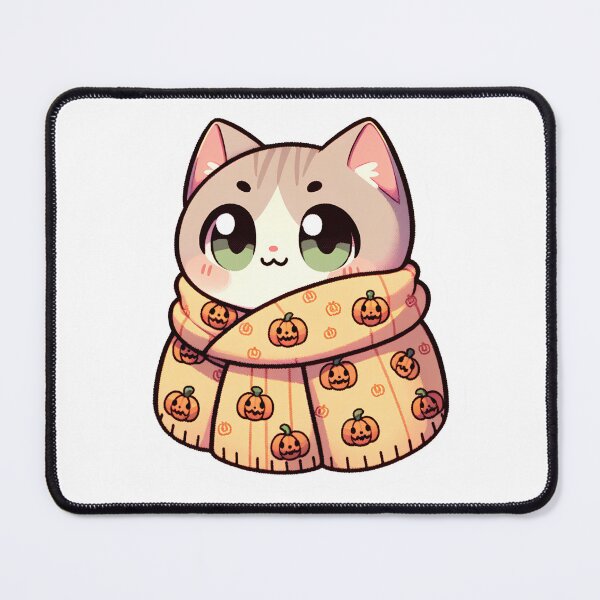 Item preview, Pumpkin Spice Vibes Kitty designed and sold by FluffyPixels.