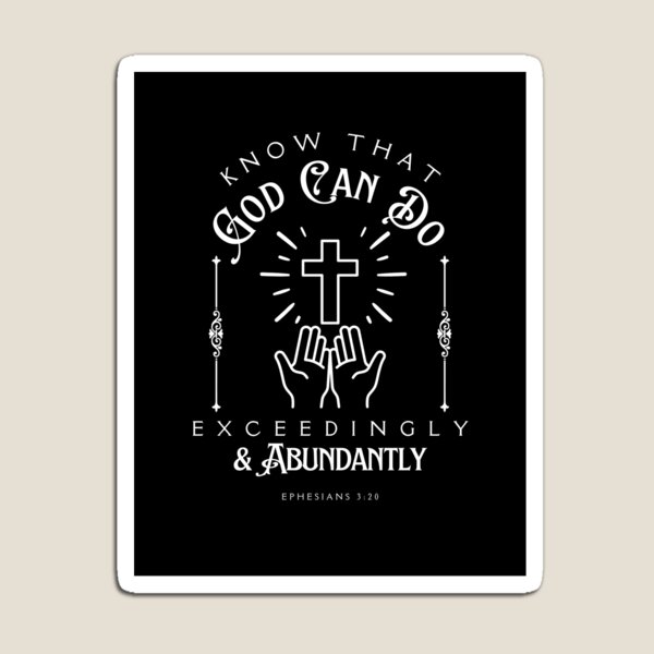 Item preview, God Can Do It - Ephesians 3:20 designed and sold by AIEFilms.