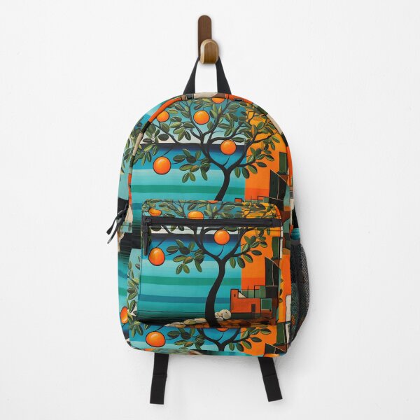 Item preview, Seaside Symphony- Fauvist, Cubist, and Primitivist Dance with the Mediterranean Overlooking Orange Tree designed and sold by OlfactoART Studio.