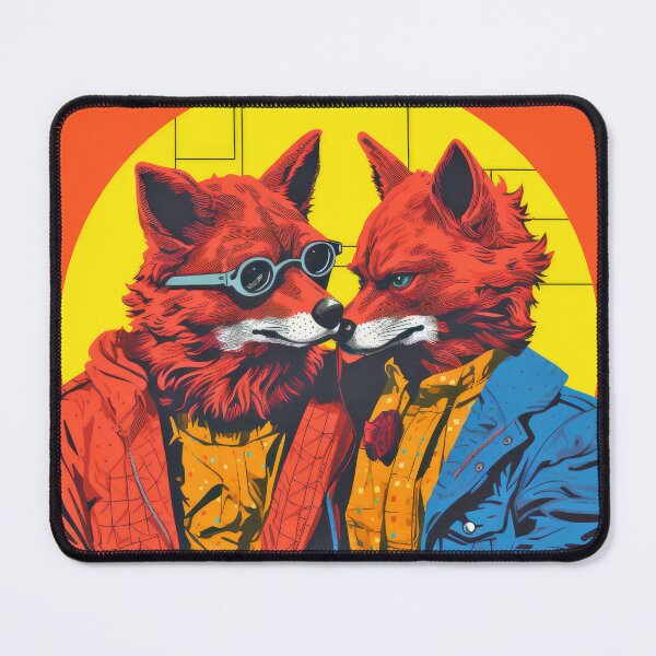 Item preview, Trendy Foxes in Love - Furries - Fantasy Art designed and sold by JaimeLikes.