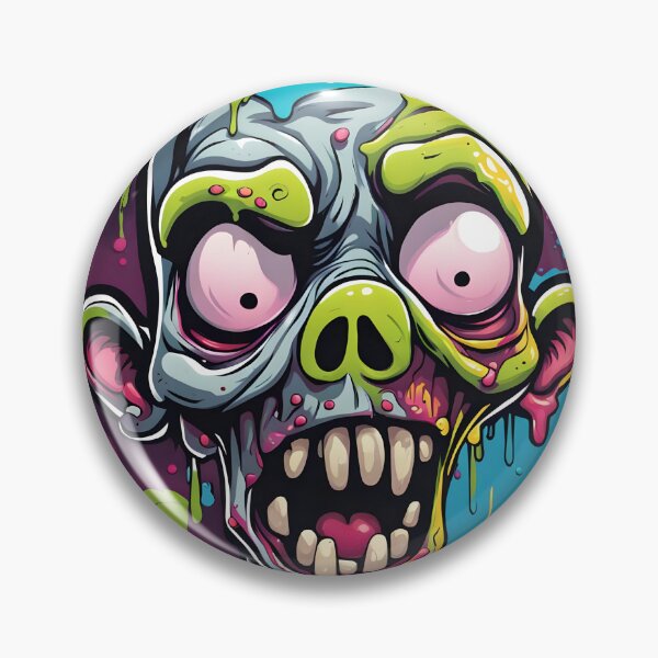 Item preview, Colorful Chaos: Paint-Drip Zombie designed and sold by javaoverride.
