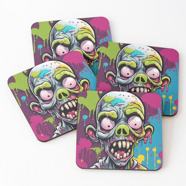 Item preview, Colorful Chaos: Paint-Drip Zombie designed and sold by javaoverride.