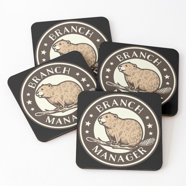 Item preview, Funny Beaver Branch Manager Animal Pun designed and sold by Huhnerdieb Apparel.