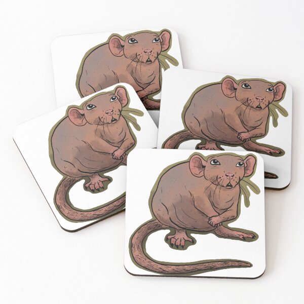Item preview, Naked rat designed and sold by RootSpellStudio.
