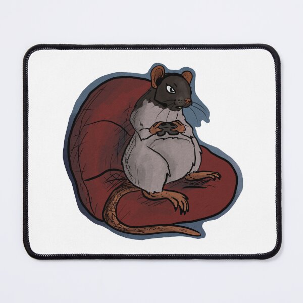 Item preview, Gamer rat designed and sold by RootSpellStudio.