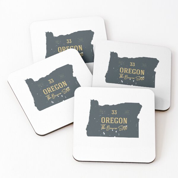 Item preview, American state map. Oregon. The Beaver State designed and sold by dk-design85.