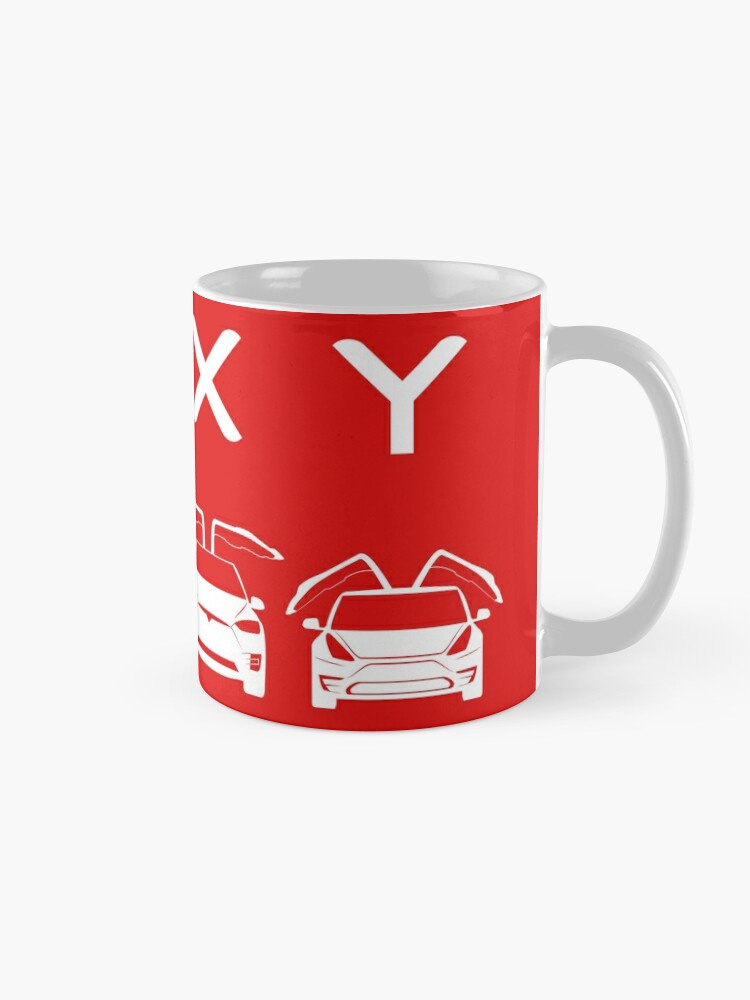 Tesla Model X Ceramic Mugs