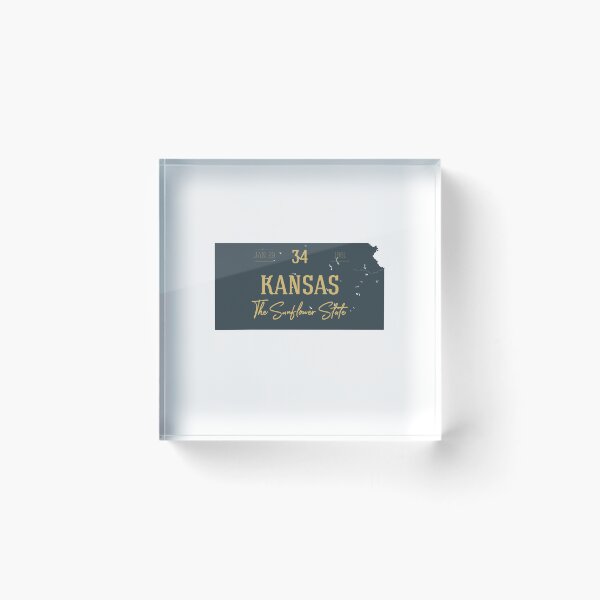 Item preview, American state map. Kansas. The Sunflower State designed and sold by dk-design85.