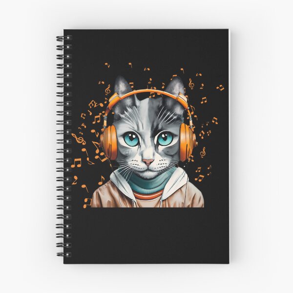 Item preview, Cat slave - Cat listening to music - cat wearing headphones designed and sold by mamacub.