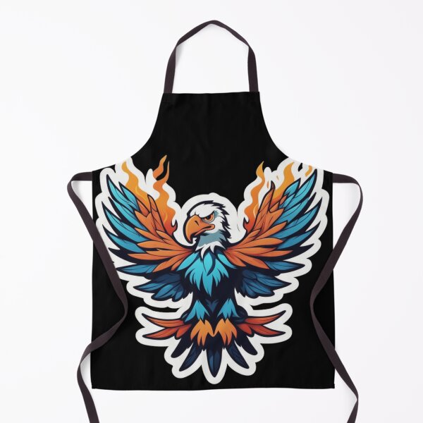 Item preview, Blue-eagle mixed with orange flame phoenix designed and sold by CoolVisionStd.