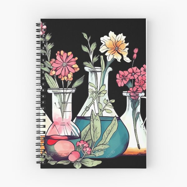 Item preview, Science Teacher, Chemistry Teacher Floral Beakers Laboratory Equipment Design designed and sold by Barbora Mudrová.