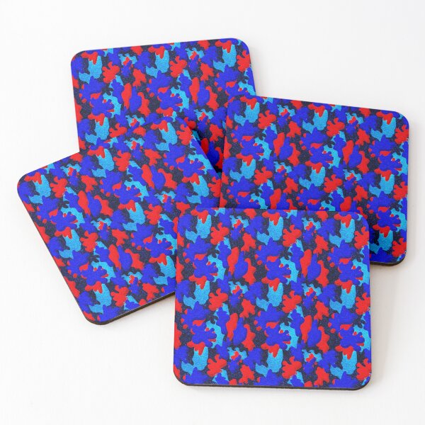 Item preview, Camo Urban Vibrant City 3D Red Blue Pattern designed and sold by SteadyRolling.