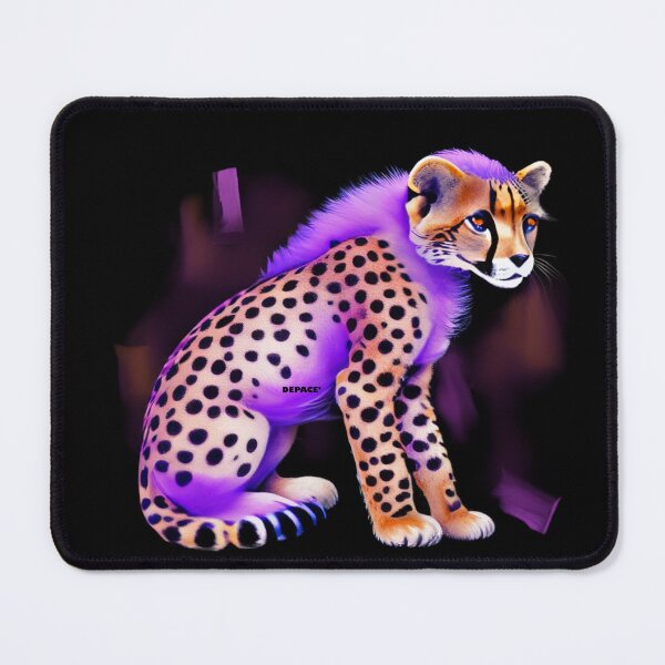 Item preview, A Cheetah with Purple Hair by dePace' designed and sold by mrpropcake.