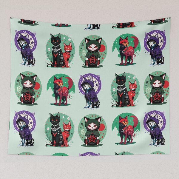 Item preview, Cats sticker pack designed and sold by necrovortex.