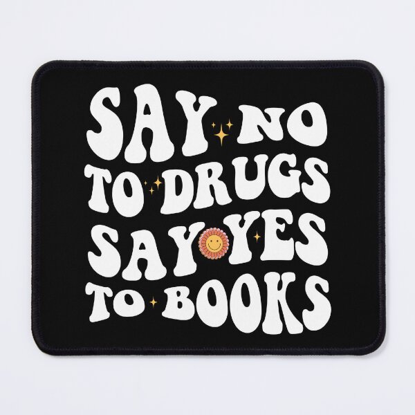 Item preview, Say No To Drugs, Yes To Books Support Red Ribbon Week Groovy designed and sold by Be Cool (5.0) ⭐⭐⭐⭐⭐.