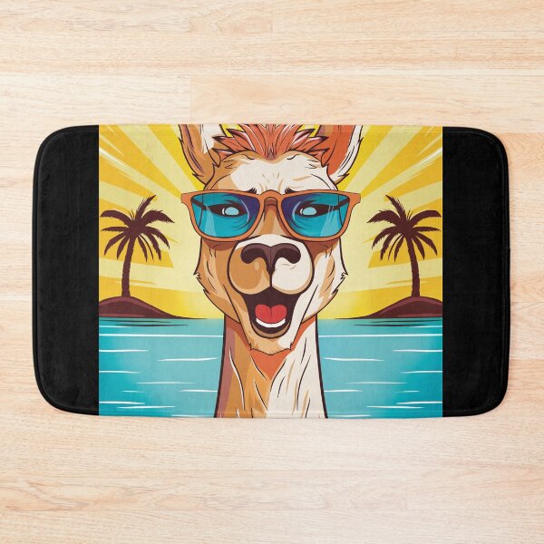 Item preview, Sunset With Funny llama with Sunglasses  designed and sold by Waveval.
