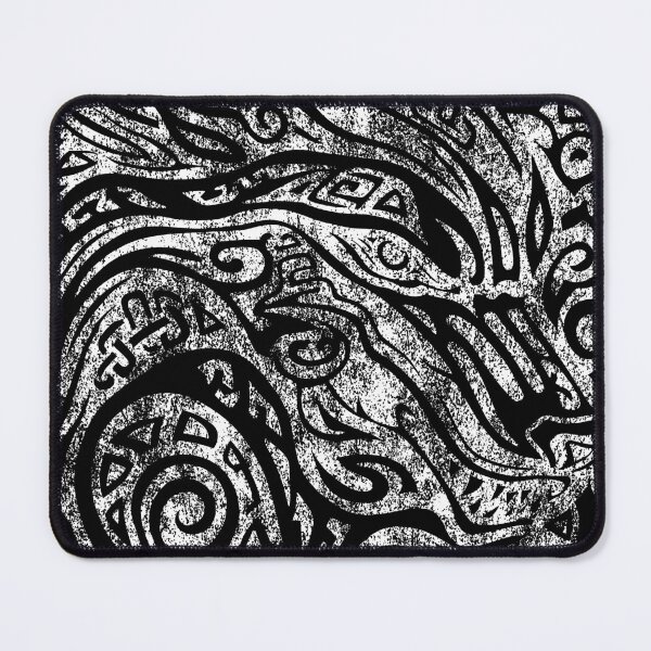 Item preview, White and black dragon, black viking dragon, viking ornament, celtic motif , for the husband, viking dragon, for dad, dad, happy dads day designed and sold by PRYMULLART.