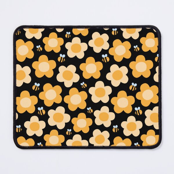 Item preview, Yellow Flowers and Cute Bees Pattern | Kawaii Style  designed and sold by Kimochi-Shop.