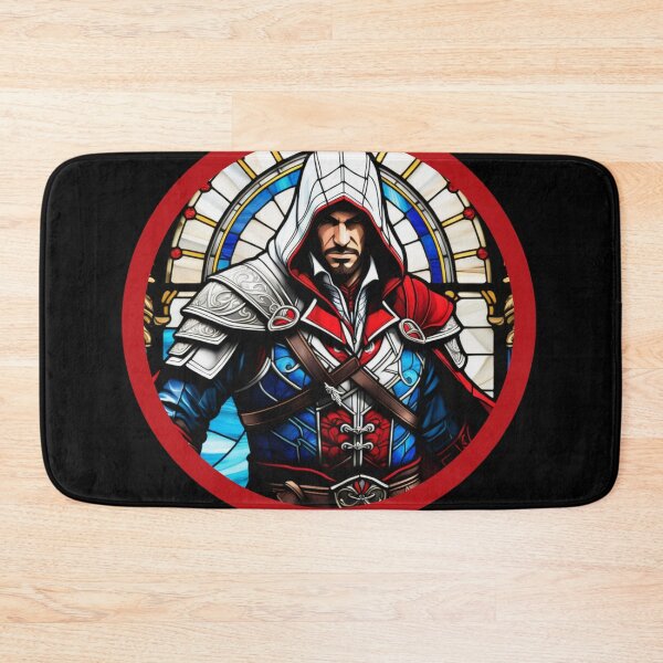 Item preview, Assassin's Creed Ezio Auditore Portrait Stained Glass designed and sold by FanArtisan.