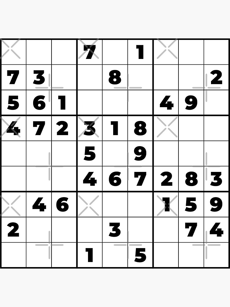 Pegatina for Sale con la obra «Sudokus Rompecabezas #10» de