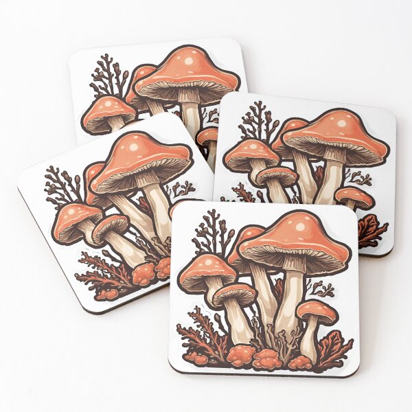 Item preview, Mystical red toadstool with coral designed and sold by Kamil Król.