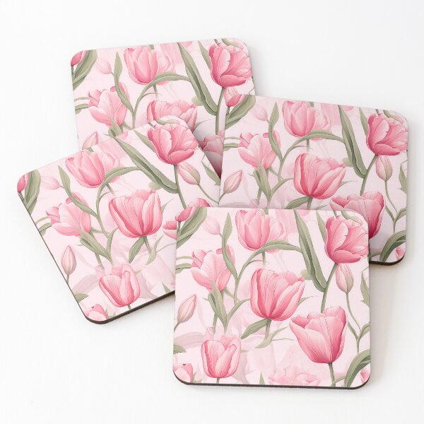 Item preview, Pink tulip flowers designed and sold by robrad.