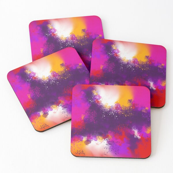 Item preview, A Touch Of Red - Purple Orange Magenta Abstract designed and sold by Joey Santiago.