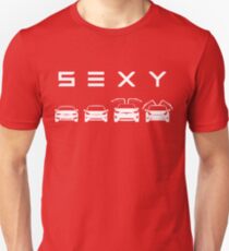 S3XY Tesla - Model S, Model 3, Model X, Model Y - Elon Musk Slim Fit T-Shirt