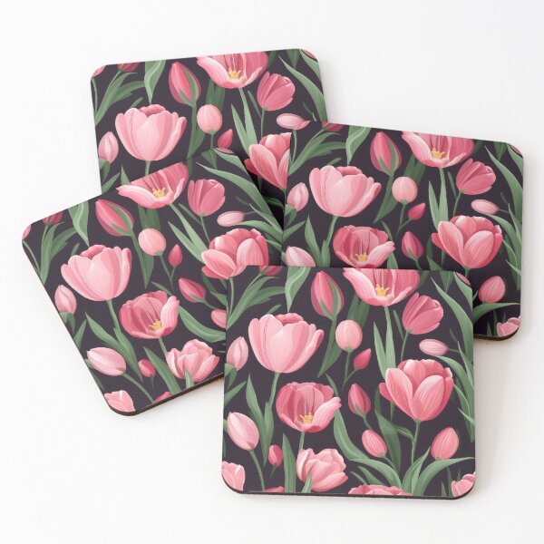 Item preview, Pink tulip flowers designed and sold by robrad.