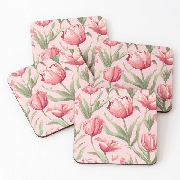 Item preview, Pink tulip flowers designed and sold by robrad.