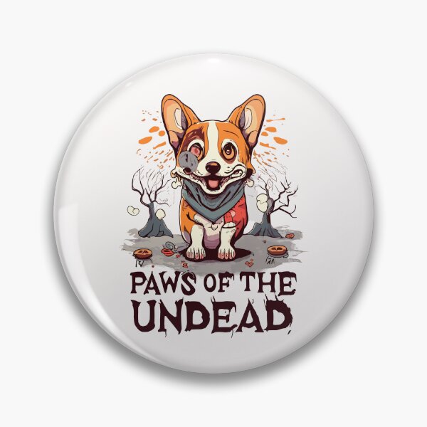 Item preview, Cute Halloween Corgi: Paws Of The Dead designed and sold by Witcrafters.