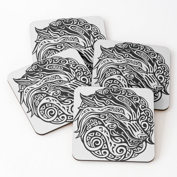 Item preview, White and black dragon, white viking dragon, viking ornament, celtic motif , for the husband, viking dragon, for dad, dad, happy dads day designed and sold by PRYMULLART.