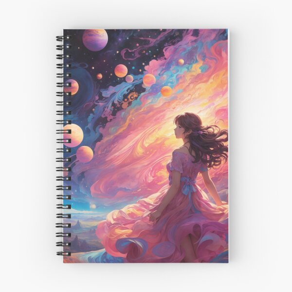 Item preview, 006 Planets and Galaxy In a Psychedelic Landscape designed and sold by Alexis Art Collection.