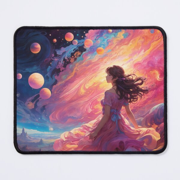 Item preview, 006 Planets and Galaxy In a Psychedelic Landscape designed and sold by Alexis Art Collection.
