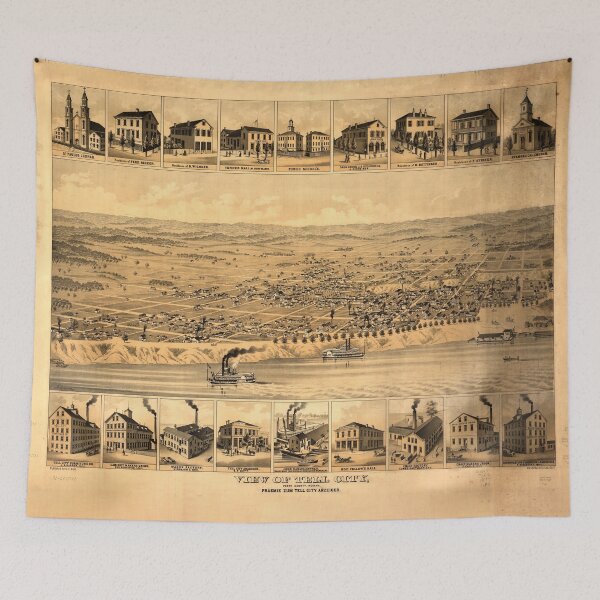 Item preview, Tell City, Indiana (c1870) designed and sold by allhistory.