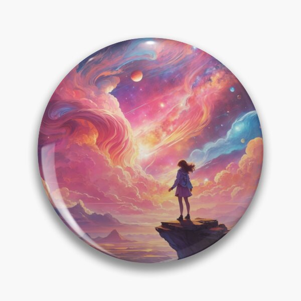 Item preview, 007 Planets and Galaxy In a Psychedelic Landscape designed and sold by Alexis Art Collection.
