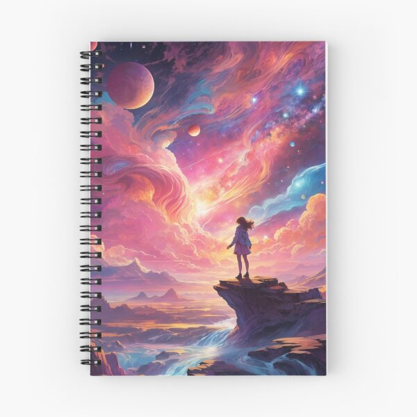 Item preview, 007 Planets and Galaxy In a Psychedelic Landscape designed and sold by Alexis Art Collection.