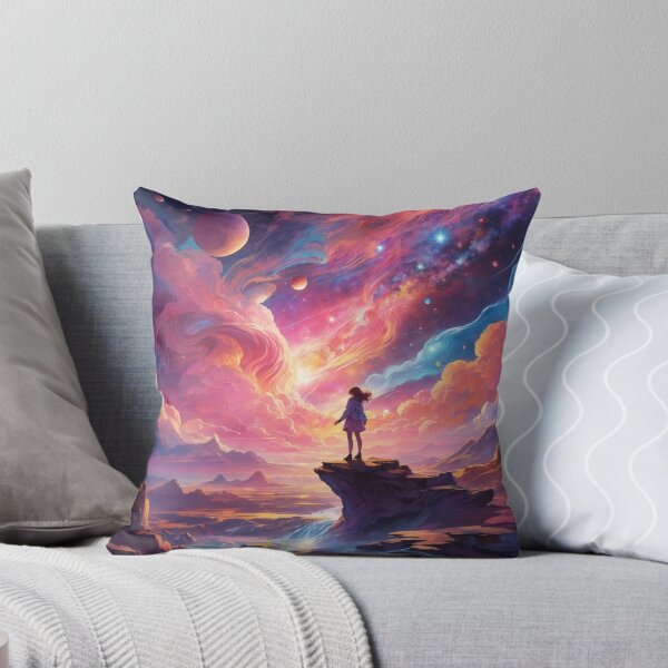 Artikelvorschau, 007 Planets and Galaxy In a Psychedelic Landscape entworfen und verkauft von Alexis Art Collection.