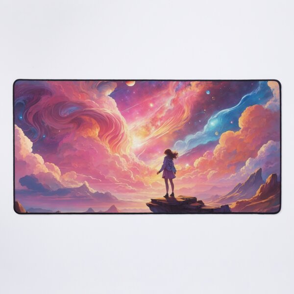 Artikelvorschau, 007 Planets and Galaxy In a Psychedelic Landscape entworfen und verkauft von Alexis Art Collection.